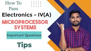 How to pass Electronics degree 4th semester microprocessor systems