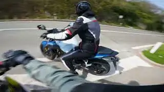 Chasing HONDA CB500 Part 1 | YAMAHA XT660X + AKRAPOVIČ