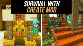 Create mod. SURVIVAL WITH CREATE ON THE SERVER #11 1.16.5-1.18.2 (minecraft java edition)
