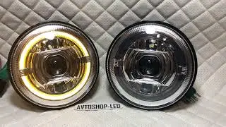 Фары светодиодные LED Niva Нива "G-style" Хром