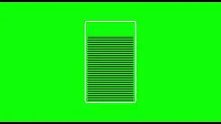 Charging Battery Animation in Green Screen