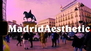 WALKIN IN MADRID THROUGH THE CROWD