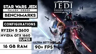 Ryzen 5 2600 + Nvidia 1660 Super Benchmarks // STAR WARS JEDI: Fallen Order PC TEST 🔥🔥🔥