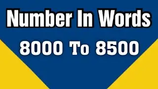 8000 to 8500 | Number name 8000 to 8500 | Number in words 8000 to 8500