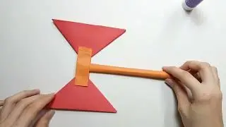 How to Fold an Origami Double-Headed Battle Axe