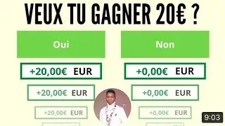 Cliquez sur Oui ! Et soyez payer 20€ plusieurs fois ( gagner de l’argent en ligne fiable légale )