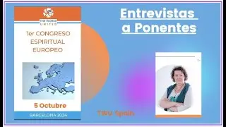 Ponente Victoria Boris, 1er 🏢Congreso Espiritual Europeo Barclona, Oct24. TWU-Spain. #congreso🗣️