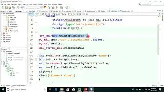 read and search data from xml using xmlhttprequest