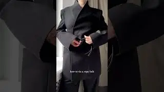 HOW TO TIE A ROPE BELT