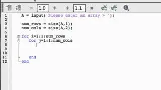 FOR loops in MATLAB: Nested FOR loops