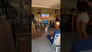 Dad catches mom teaching daughter how to dance then son does this 