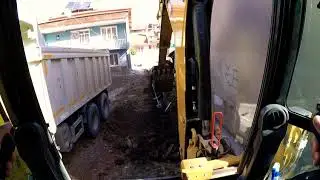 Caterpillar 432F2 Bekoloder Kulanan Ümit Ustamız Yağmur Hattı Döşemesi Yapıyor
