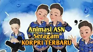 Animasi Seragam ASN KORPRI Terbaru Versi Laki-Laki