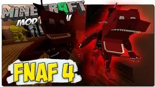 MINECRAFT MOD FIVE NIGHTS AT FREDDY'S 1, 2, 3 and 4 MOD 1.7.10 | FREDBEAR