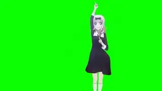 Anime Girl Free green screen video 4k download for free