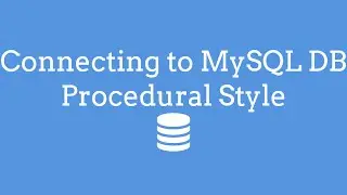 Connecting To MySQL DB Procedural Style PHP - TheMindSpeaks