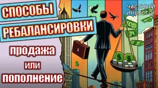 Виды ребалансировки: сохранение распределения активов в портфеле путём продажи и внешних пополнений