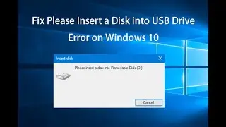 How to Fix Please insert a Disk into Drive Windows 10 | Solved | Youtube