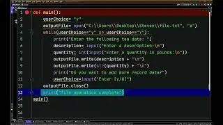Python - write Method append mode - File Ops