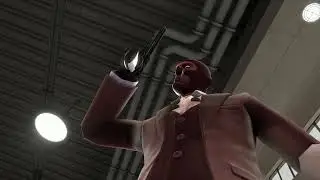 Spy pulling out his revolver animation test