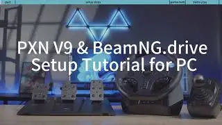 PXN V9 Gaming Steering Wheel & BeamNG.drive Setup Tutorial for PC