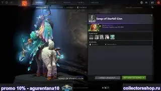 Songs of Starfall Glen set for Enchantress DOTA 2 TI10 Collector's Cache
