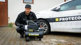 Olejový kompresor PREMIUM 1,5 kW s nádobou 24 l - představení | PROTECO nářadí s.r.o.