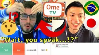 Doing a Language Exchange on Omegle is TOO MUCH FUN! (Ninki Japonês - Brazilian YouTuber)