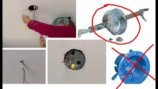 How to Install Electrical Box for Ceiling Light Fixture