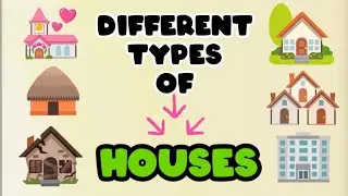 Names of Different Types of Houses with Pictures and Description #englishvocabulary #learningvideos