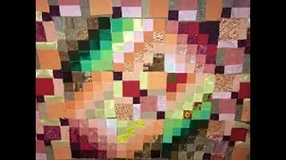 Watercolor: patchwork technique. DIY We quickly assemble patchwork fabric.