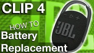 Battery Replacement for JBL CLIP 4 Bluetooth Speaker (How to DIY in 4K)