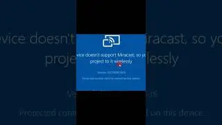 The Device Does Not Support Miracast,so you can not Project to it wirelessly