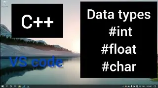 Data types in c++ | data types With code in C++