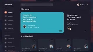 Видеоплатформа Skateboard (php,js,html)