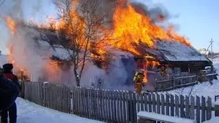 В селе Сальзигутово произошел массовый пожар