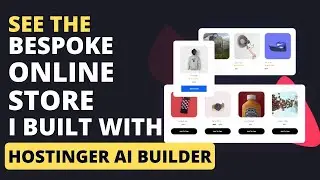 How To Make An Online Store On Hostinger Ai Website Builder