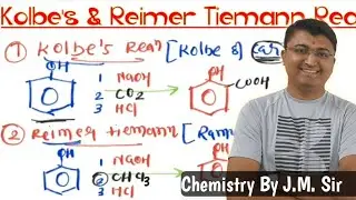 Kolbe's & Reimer Tiemann Reaction With Easy Trick | 12 Science IMP Topic | Chap 12 Chemistry J.M.Sir