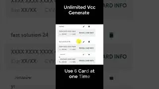 Unlimited VCC Generate | use 6 card at one time | Free Virtual MasterCard