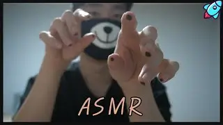 ASMR black fingertip hand movement and sensitive tingle sound | Watch out for trypophobia!