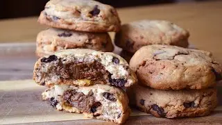 Recipe for banana cookies with chocolate and caramel #693