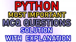 Python MCQ Questions and Answers | Python Online Quiz | MSBTE MCQ Question Bank | Python MCQ for GTU