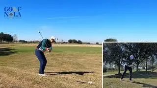 Golf Tip: Downhill Lie Pitch To Elevated Green