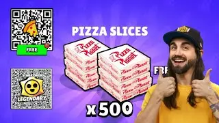 FREE 🎁x500 PIZZA SLICE NEW SECRET QR CODE | BRAWL STARS QR CODE PIZZA SLICE | BRAWL STARS