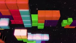 Tetris Effect | Tetris Video Animation Background | After Effects Animation 3D