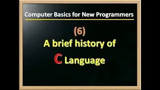 A brief history of C language