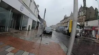 Walking along the street in Helensburgh