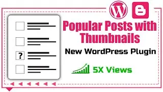 🔥🔥 Popular Posts With Image for WordPress Sidebar and Footer