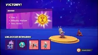 Nickelodeon All-Star Brawl Arcade: Rocko Rama, Medium