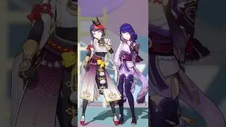 Raiden Kujou Sara Vanitosa 【Genshin Impact MMD】 #raiden #kujousara